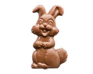 Milk Chocolate Happy Bunny