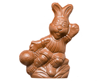 Milk Chocolate Soccer Bunny